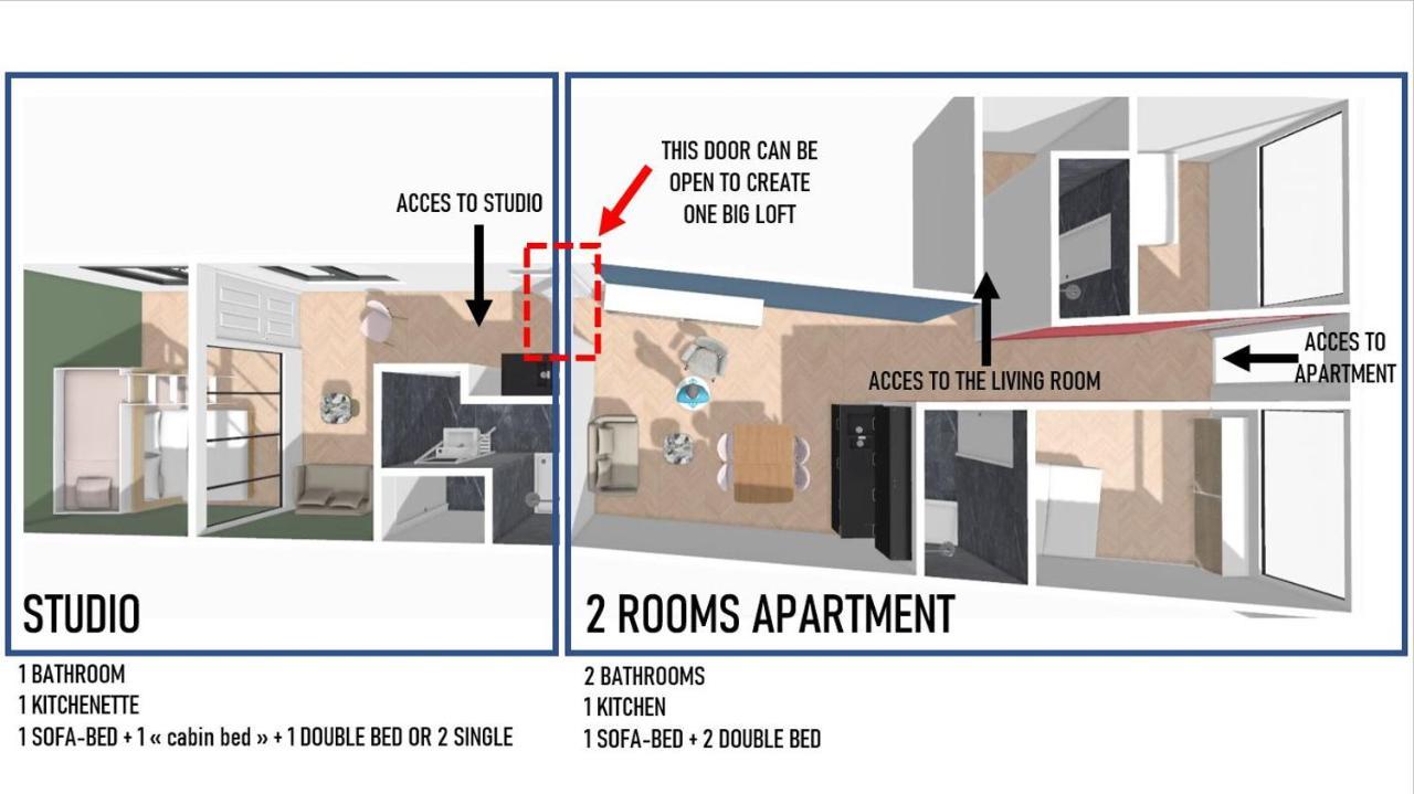 Maison Francois Paris - Two Rooms Apartment & Studio - Linkable Together Exterior foto